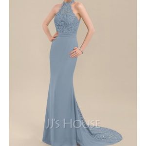 Trumpet/Mermaid High Neck Lace Dress